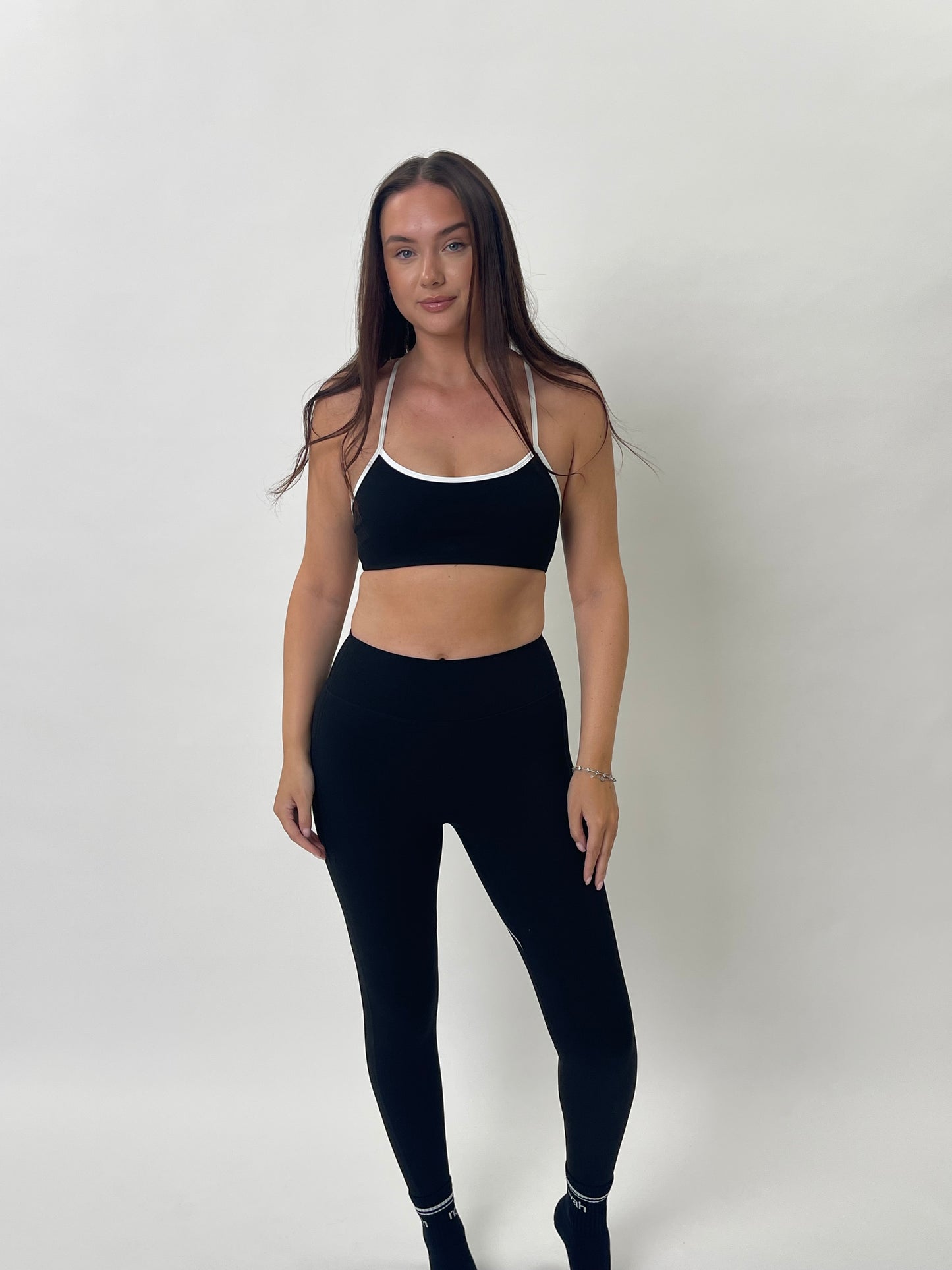 Black and white contrast leggings