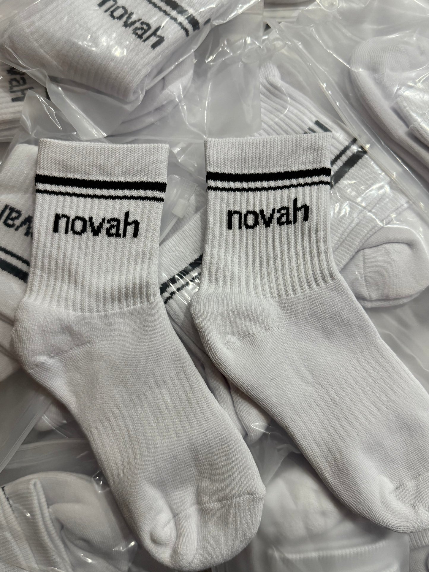 White Novah Socks