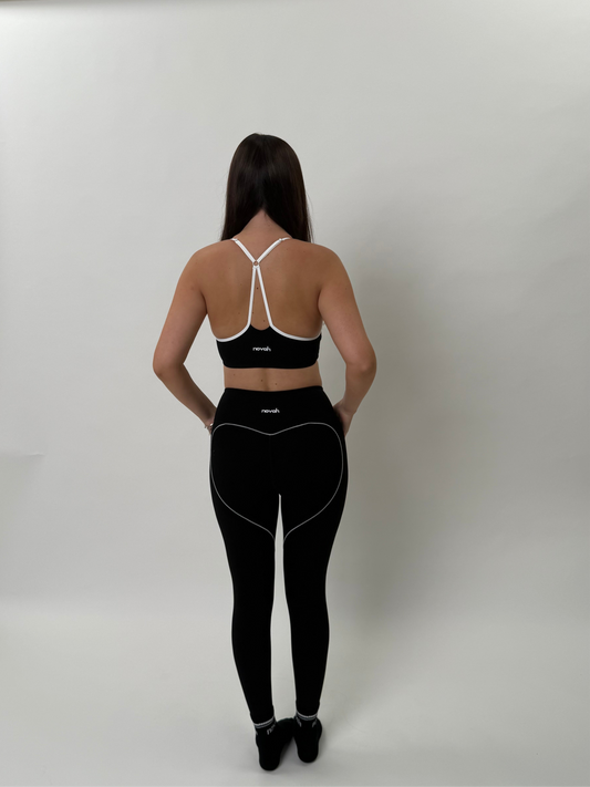 Black and white contrast leggings
